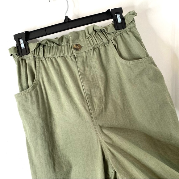 AEO Sage Green High Waist Cotton Utility Pant - Picture 2 of 5